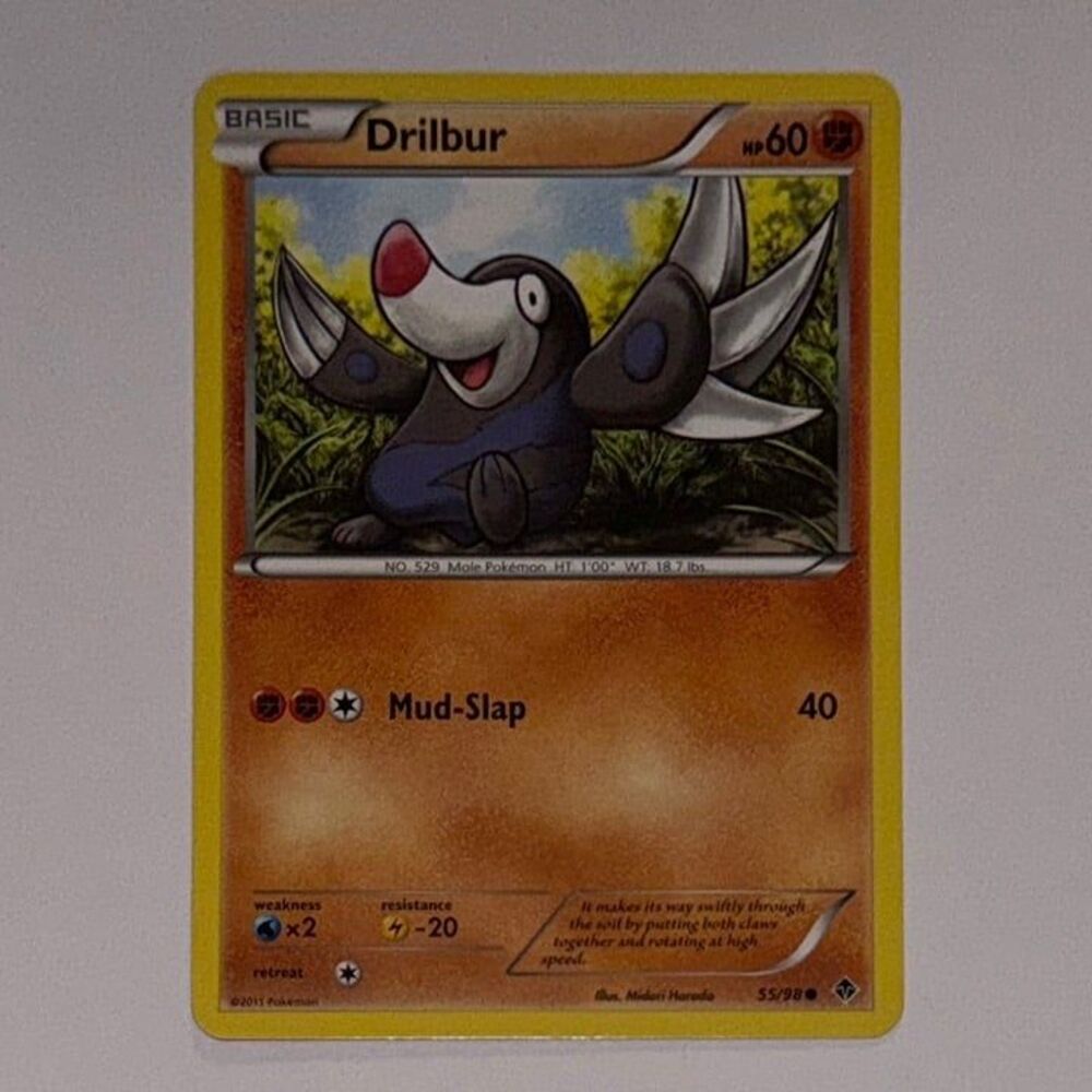 POKEMON CARD: Drilbur #55/98 (Pokemon Emerging Powers)